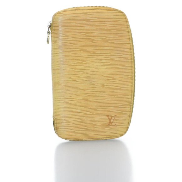 LOUIS VUITTON Epi Agenda Jeode Travel Case Yellow LV Auth - Picture 1 of 12